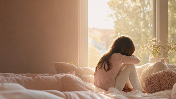 How Breathing Exercises Help Anxiety - calm mindful moment by the window